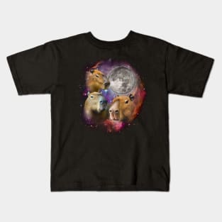 Capybara Moon Kids T-Shirt